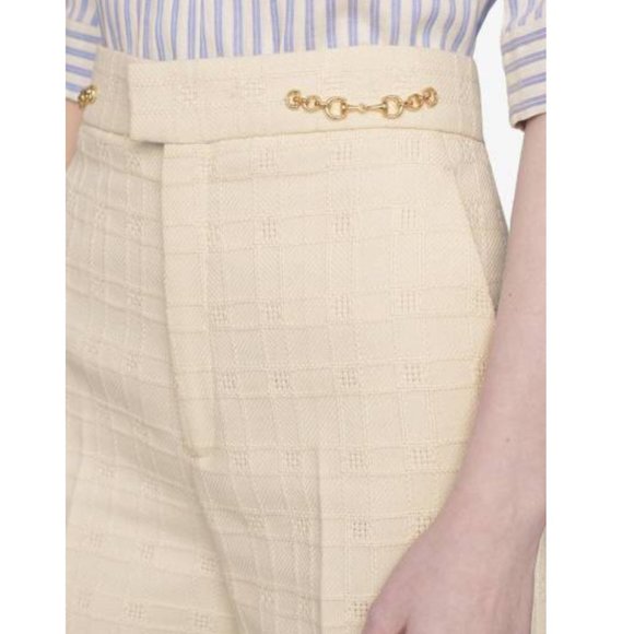 Gucci Horsebit Ivory Tweed Shorts - Picture 6 of 16